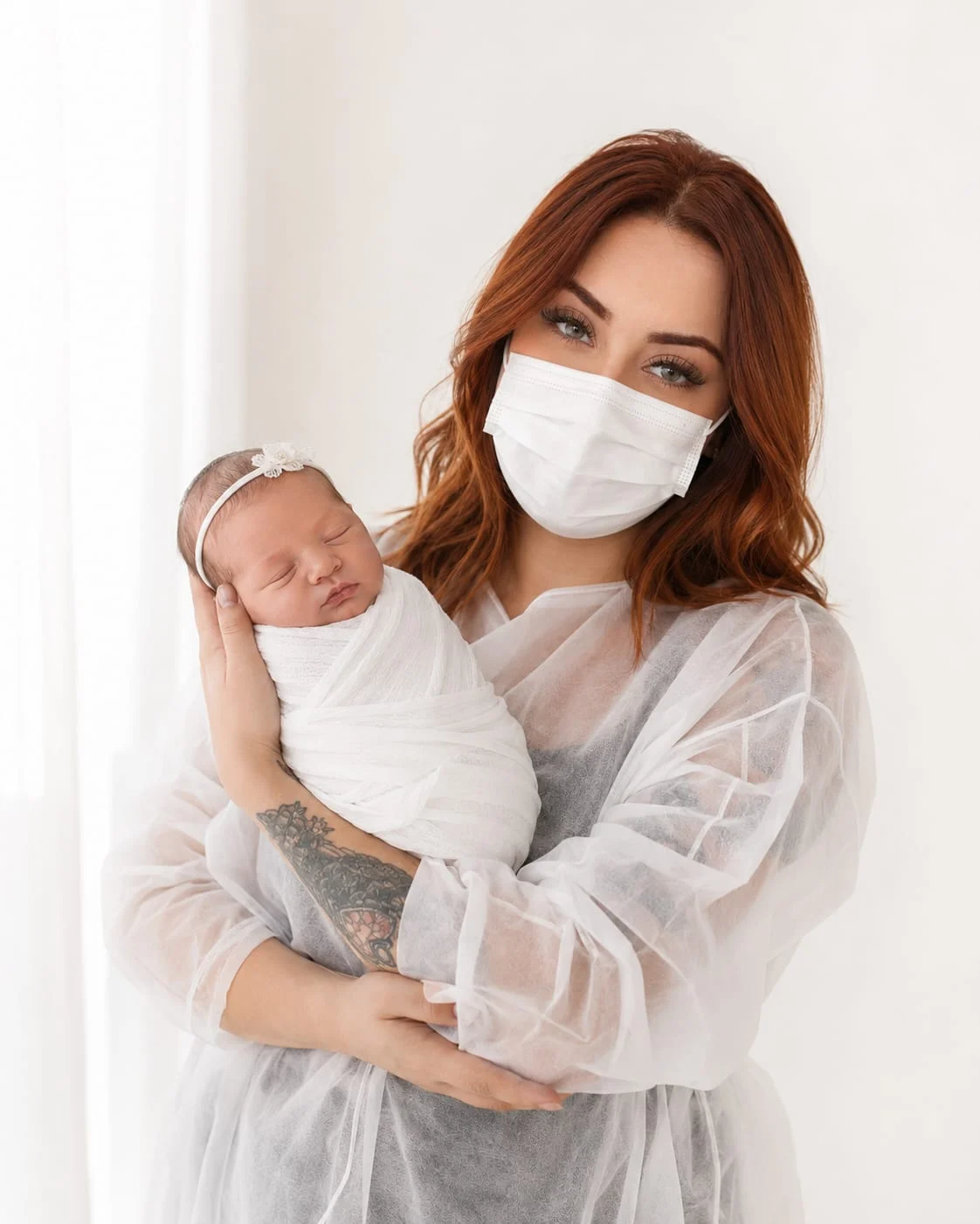 Jhulia trabalhando em ensaio newborn